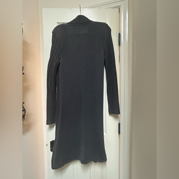 CAbi Gray Long Knit Cardigan/Coat - Picture 4 of 8